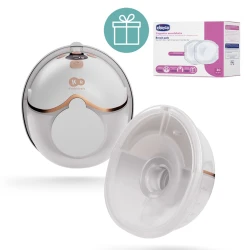 Tejszívó Single Hands-free Mamaflow Gold + CHICCO szoptatási betétek 30 db