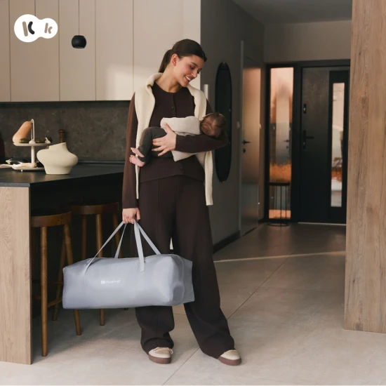 Összecsukható járóka Ziki Light Grey Kinderkraft KLZIKI00GRY0000