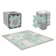 Puzzle szivacsszőnyeg Luno Shapes 185 x 165 cm Mint, 30ks, Premium Kinderkraft KPLUSH00MIN0000