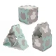 Puzzle szivacsszőnyeg Luno Shapes 185 x 165 cm Mint, 30ks, Premium Kinderkraft KPLUSH00MIN0000