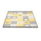 Puzzle szivacsszőnyeg Luno Shapes 185 x 165 cm Yellow, 30ks, Premium Kinderkraft KPLUSH00YEL0000