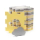 Puzzle szivacsszőnyeg Luno Shapes 185 x 165 cm Yellow, 30ks, Premium Kinderkraft KPLUSH00YEL0000