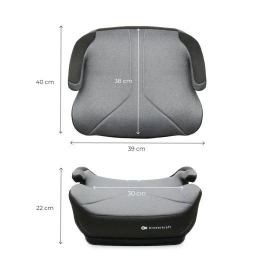 Ülésmagasító I-Boost 2 (125-150 cm) Grey Kinderkraft KCIBOO02GRY0000
