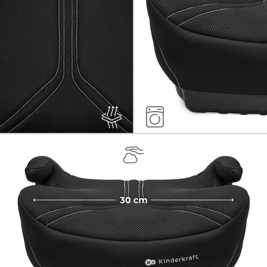 Ülésmagasító I-Boost 2 Pro (125-150 cm) Black Ülésmagasító I-Boost 2 Pro (125-150 cm) Black Kinderkraft KCIBOO02BLKPR00