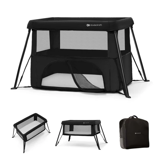 Utazóágy Cami Black Kinderkraft KLCAMI00BLK0000