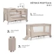 Utazóágy Joy 2 tartozékokkal Beige Kinderkraft KLJOY02BEG000AC