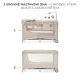 Utazóágy Joy 2 tartozékokkal Beige Kinderkraft KLJOY02BEG000AC