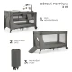 Utazóágy Joy 2 tartozékokkal Dark grey Kinderkraft KLJOY02DGR000AC
