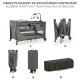 Utazóágy Joy 2 tartozékokkal Dark grey Kinderkraft KLJOY02DGR000AC