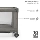 Utazóágy Joy 2 tartozékokkal Dark grey Kinderkraft KLJOY02DGR000AC