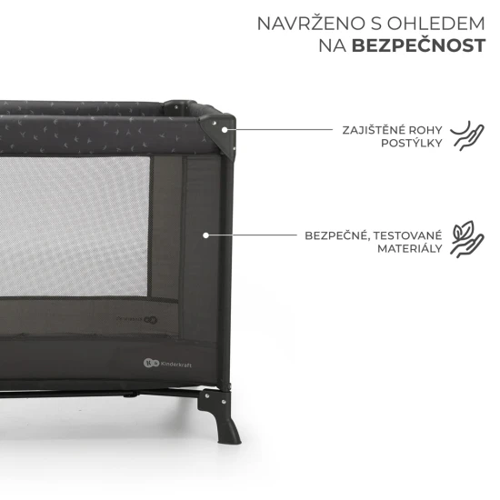 Joy Light szürke utazóágy Kinderkraft KLJOYLIGRY00000