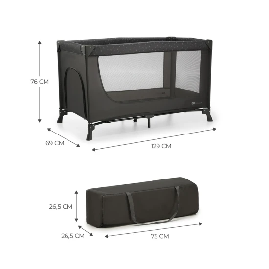 Joy Light szürke utazóágy Kinderkraft KLJOYLIGRY00000