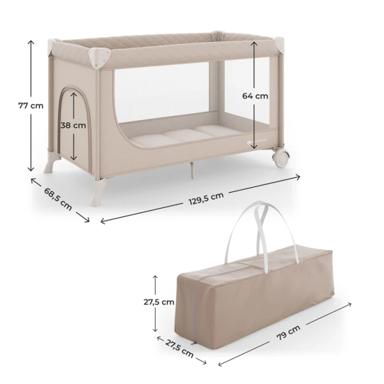 Leody Up Beige utazóágy Leody Up Beige utazóágy Kinderkraft KCLEODUPBEG0000
