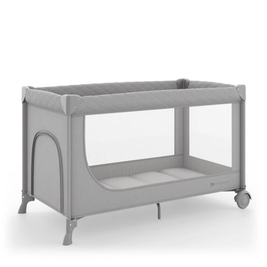 Utazóágy Leody Up Grey tartozékokkal Kinderkraft KCLEODUPGRY00AC
