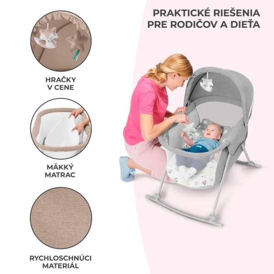 Gyerekágy 3in1 Lovi Beige Kinderkraft KKLLOVIBEG0000