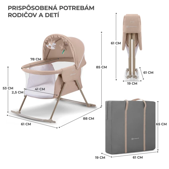 Gyerekágy 3in1 Lovi Beige Kinderkraft KKLLOVIBEG0000