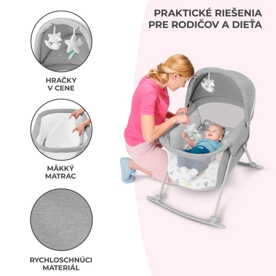 Gyerekágy 3in1 Lovi Gray Gyerekágy 3in1 Lovi Gray Kinderkraft KKLLOVIGRY0000