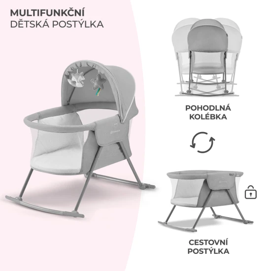 Gyerekágy 3in1 Lovi Gray Gyerekágy 3in1 Lovi Gray Kinderkraft KKLLOVIGRY0000