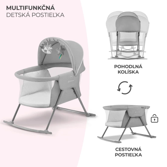 Gyerekágy 3in1 Lovi Gray Gyerekágy 3in1 Lovi Gray Kinderkraft KKLLOVIGRY0000