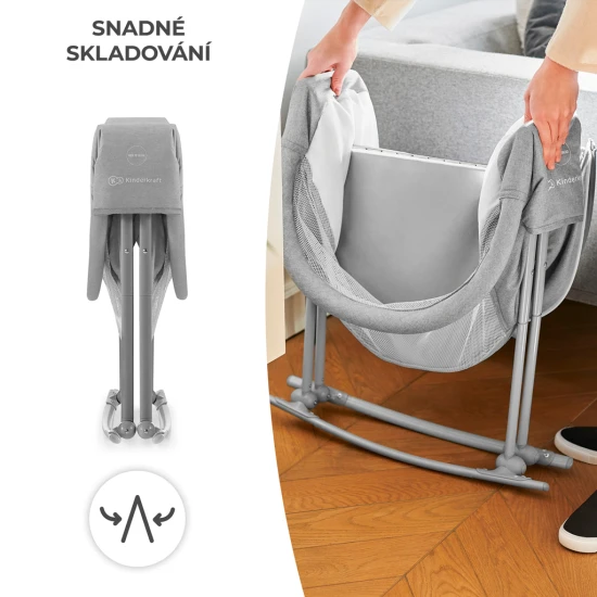 Gyerekágy 3in1 Lovi Gray Gyerekágy 3in1 Lovi Gray Kinderkraft KKLLOVIGRY0000