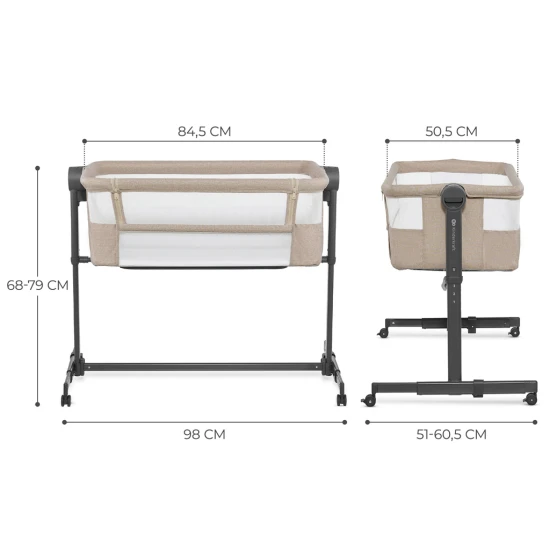Állítható gyerekágy Nestee Up2 Beige Állítható gyerekágy Nestee Up2 Beige Kinderkraft KLNEE002BEG0000