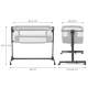 Állítható gyerekágy Nestee Up2 Light Grey Kinderkraft KLNEE002LGR0000