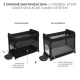 SELECT Utazóágy Moon Dream Black SELECT Utazóágy Moon Dream Black Kinderkraft KLMODR00BLK3000
