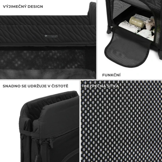 SELECT Utazóágy Moon Dream Black SELECT Utazóágy Moon Dream Black Kinderkraft KLMODR00BLK3000
