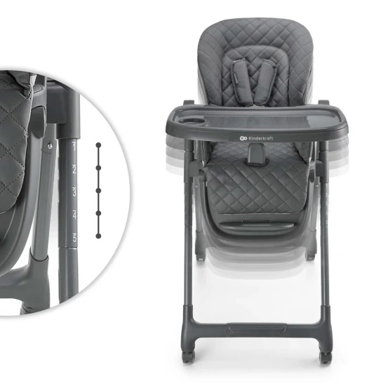 Etetőszék 3in1 Tulo Grey Kinderkraft KHTULO00GRY0000