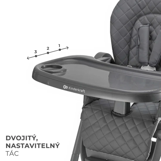 Etetőszék 3in1 Tulo Grey Kinderkraft KHTULO00GRY0000