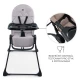 Etetőszék Binci Grey Kinderkraft KHBINC00GRY0000
