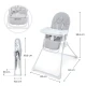 Etetőszék Binci Light Grey Kinderkraft KHBINC00LGR0000
