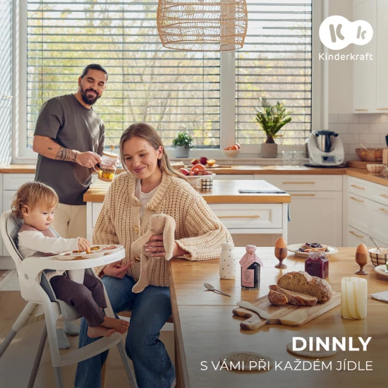 Etetőszék Dinnly 2in1 Beige Etetőszék Dinnly 2in1 Beige Kinderkraft KHDINN00BEG0000