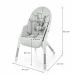 Etetőszék Dinnly 2in1 Grey Etetőszék Dinnly 2in1 Grey Kinderkraft KHDINN00LGR0000