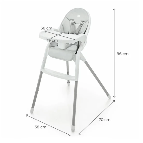 Etetőszék Dinnly 2in1 Grey Etetőszék Dinnly 2in1 Grey Kinderkraft KHDINN00LGR0000