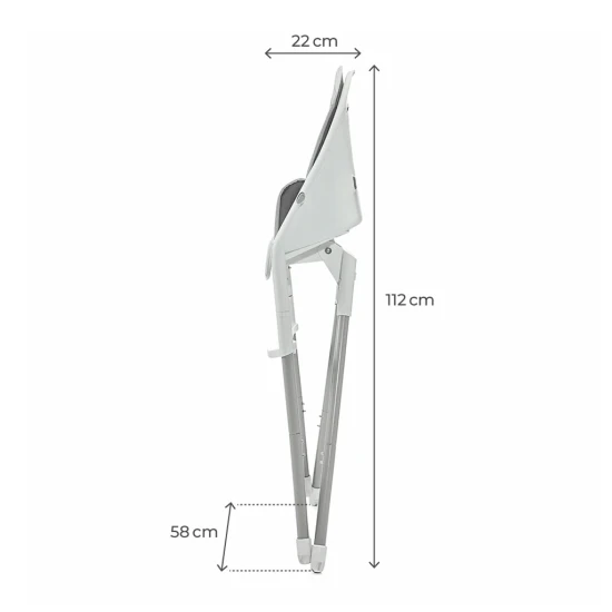 Etetőszék Dinnly 2in1 Grey Etetőszék Dinnly 2in1 Grey Kinderkraft KHDINN00LGR0000