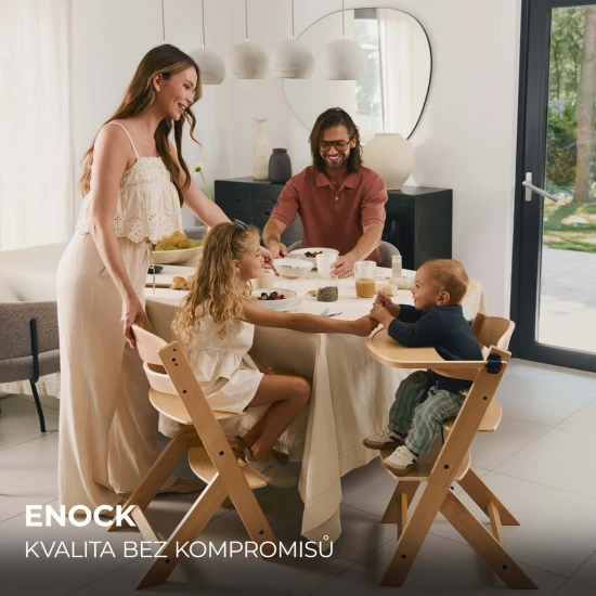Etetőszék Enock Black Kinderkraft KHENOC00BLK0000
