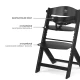 Etetőszék Enock Black Kinderkraft KHENOC00BLK0000