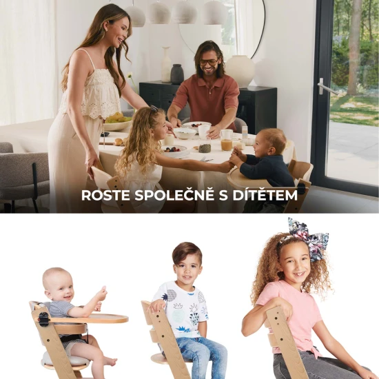 Etetőszék Enock Black Kinderkraft KHENOC00BLK0000
