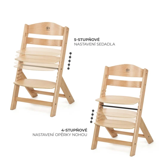 Etetőszék Enock Black Kinderkraft KHENOC00BLK0000