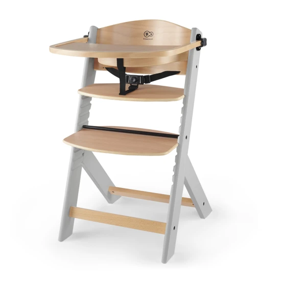 Etetőszék Enock Grey wooden, Premium Kinderkraft KKKENOCGRY0000