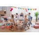 Etetőszék Enock párnázással Grey wooden, Premium Etetőszék Enock párnázással Grey wooden, Premium Kinderkraft KHENOC0PGRY0000