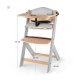 Etetőszék Enock párnázással Grey wooden, Premium Etetőszék Enock párnázással Grey wooden, Premium Kinderkraft KHENOC0PGRY0000