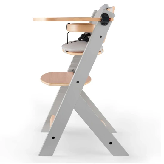 Etetőszék Enock párnázással Grey wooden, Premium Etetőszék Enock párnázással Grey wooden, Premium Kinderkraft KHENOC0PGRY0000