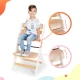 Etetőszék Enock párnázással White wooden, Premium Etetőszék Enock párnázással White wooden, Premium Kinderkraft KHENOC0PWHT0000