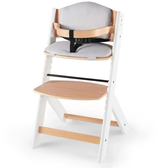 Etetőszék Enock párnázással White wooden, Premium Etetőszék Enock párnázással White wooden, Premium Kinderkraft KHENOC0PWHT0000