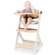 Etetőszék Enock párnázással White wooden, Premium Etetőszék Enock párnázással White wooden, Premium Kinderkraft KHENOC0PWHT0000