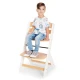 Etetőszék Enock párnázással White wooden, Premium Etetőszék Enock párnázással White wooden, Premium Kinderkraft KHENOC0PWHT0000