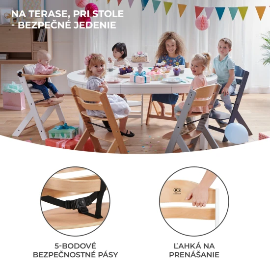 Etetőszék Enock White Etetőszék Enock White Kinderkraft KKKENOCWHTF000