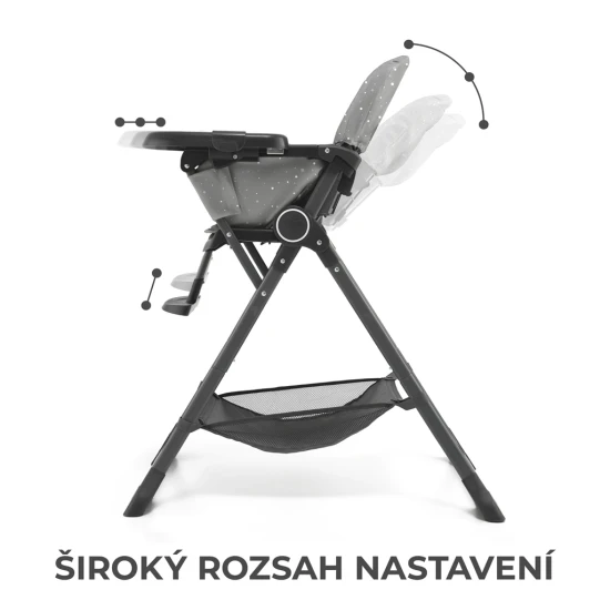 Etetőszék Foldee Grey Kinderkraft KHFOLD00GRY0000